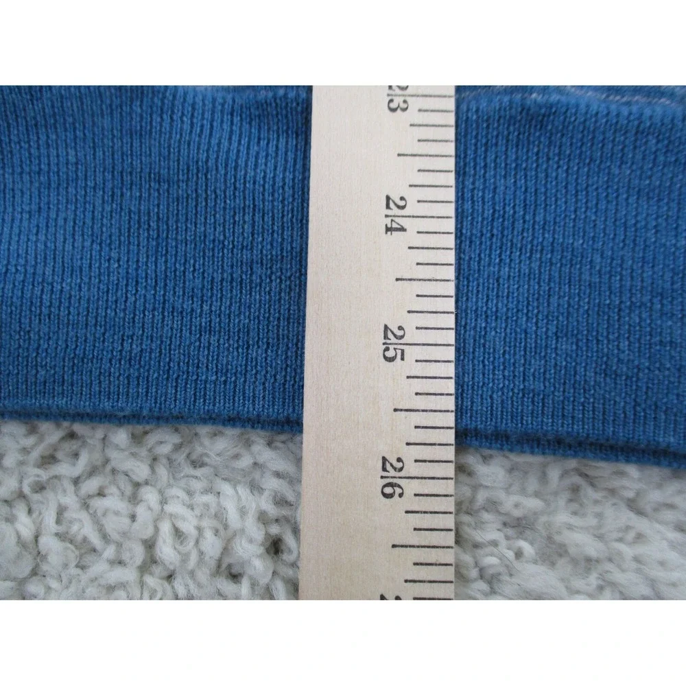 Peter Millar Sweater Mens Extra Large Blue 1/4 Zip 100% Merino Wool Hiking A2